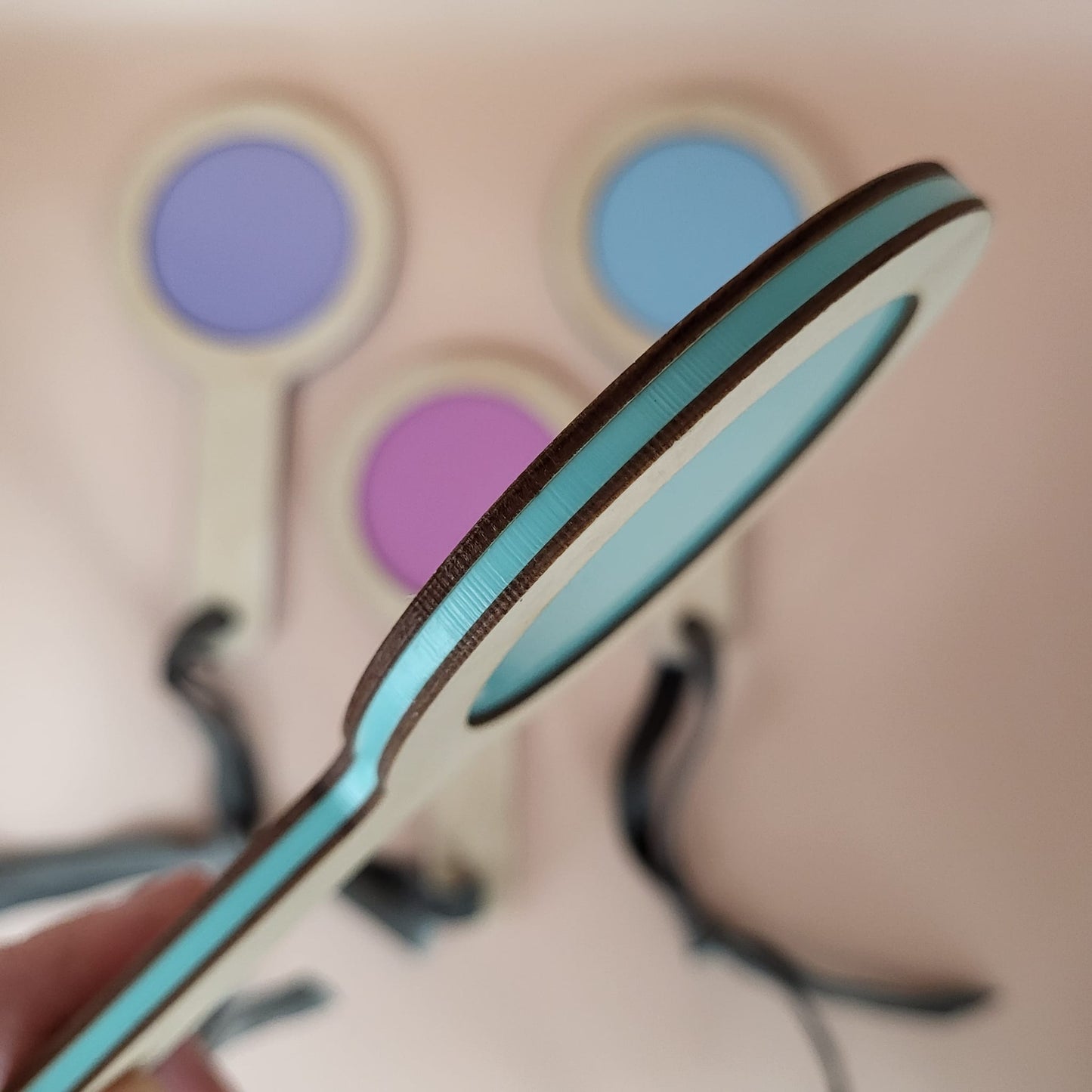 Sale- One set only of pastel paddles- set of 4 exploration paddles