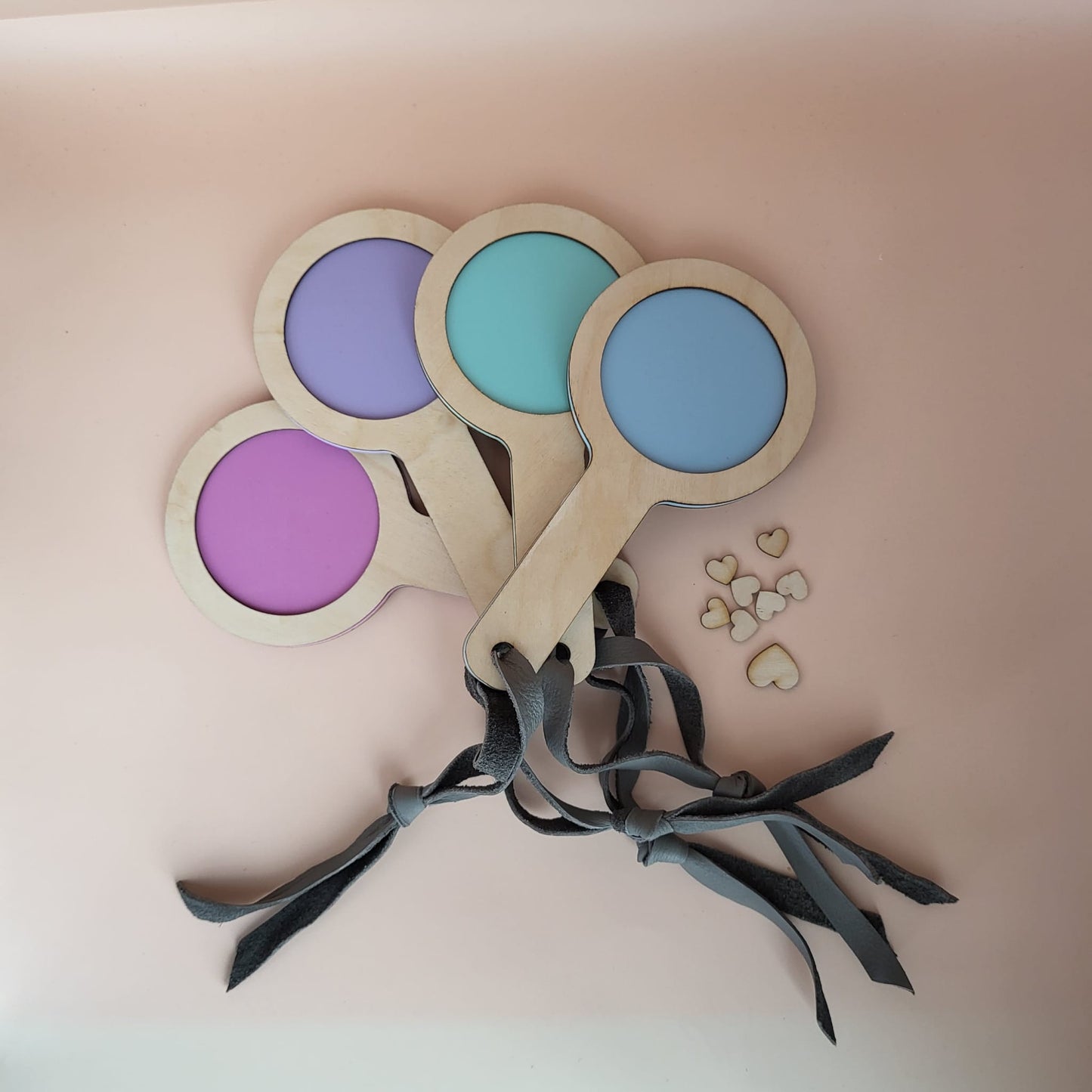 Sale- One set only of pastel paddles- set of 4 exploration paddles