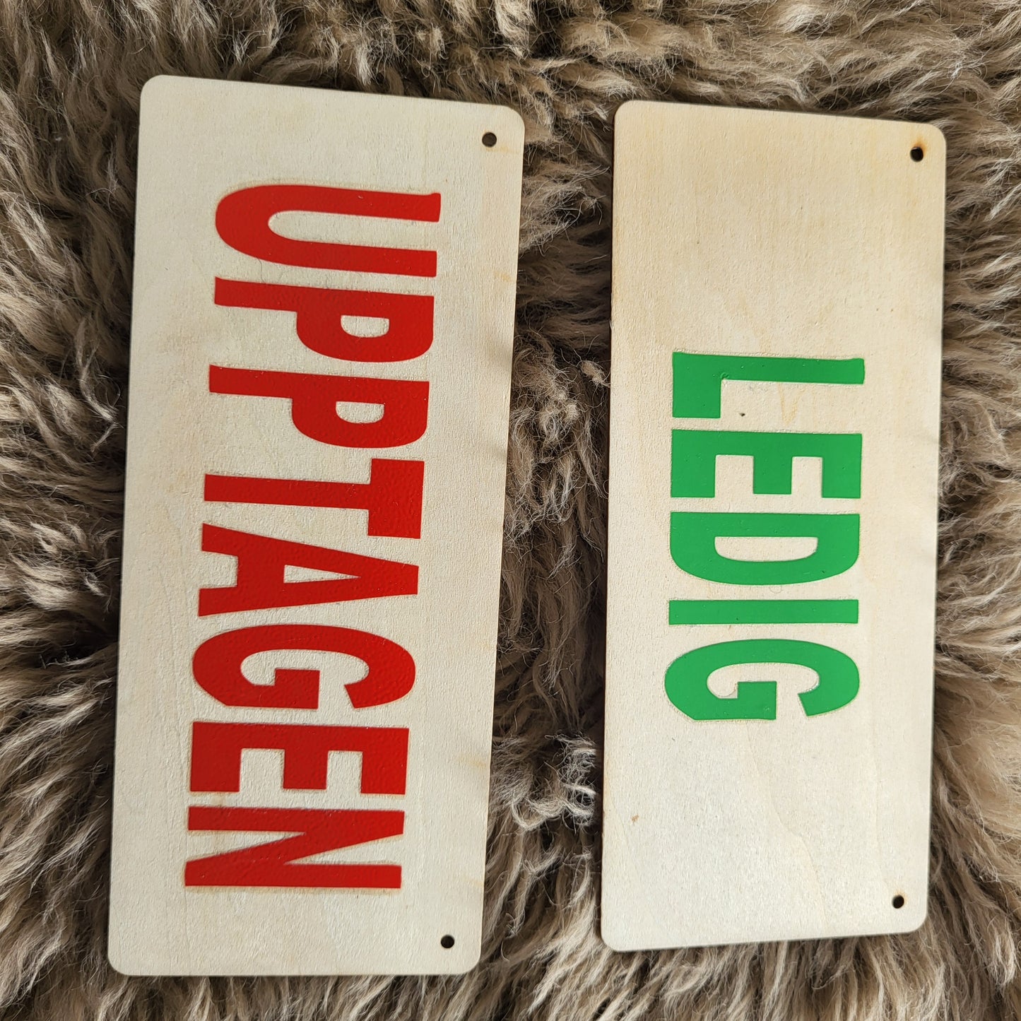 2 double-sided signs