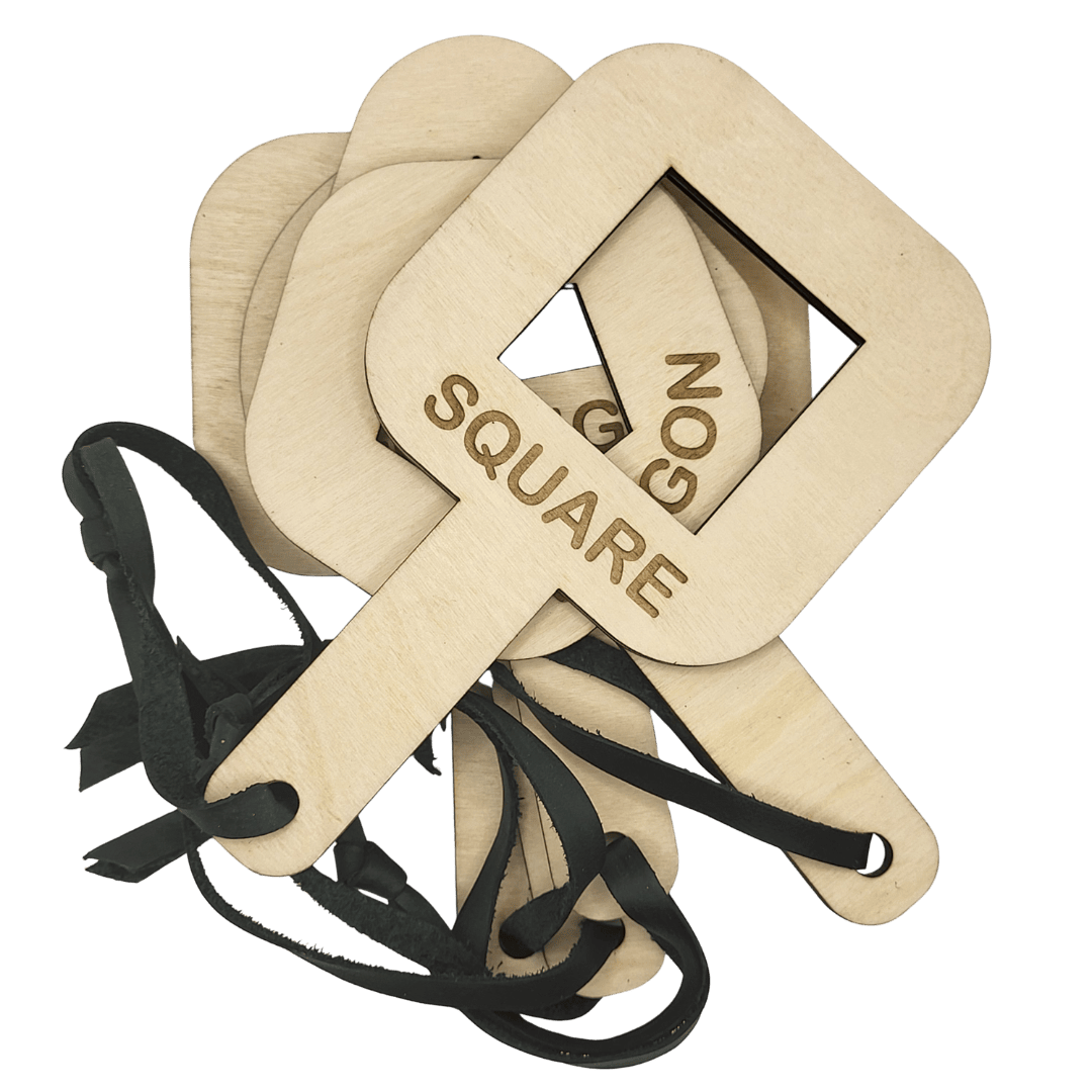5 shape finders with name in Swedish, English or both