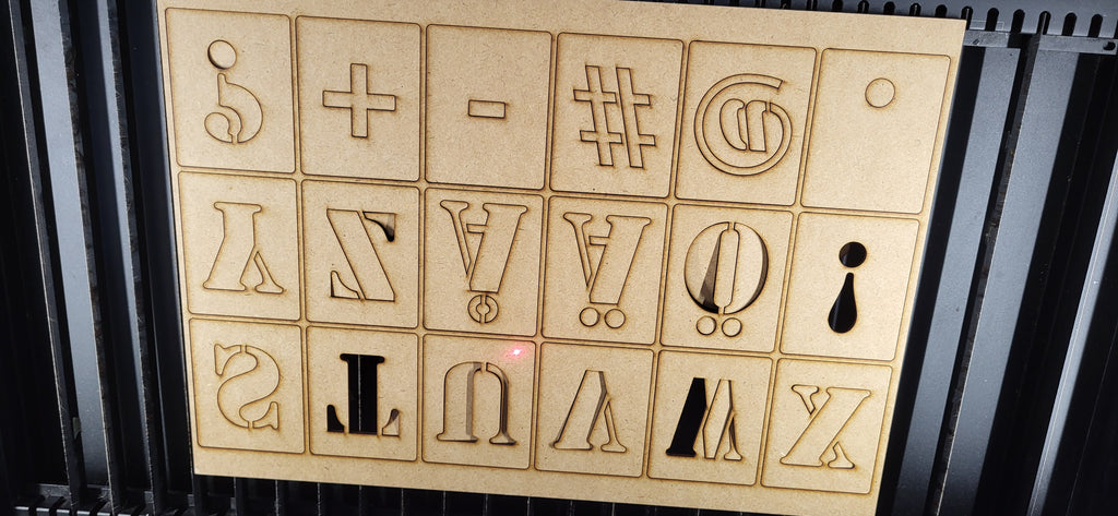 Letter stencils 3mm thick stencils