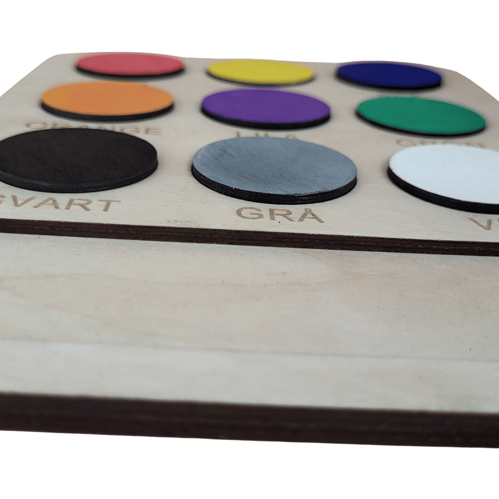 Match 9 different colours- Swedish or English