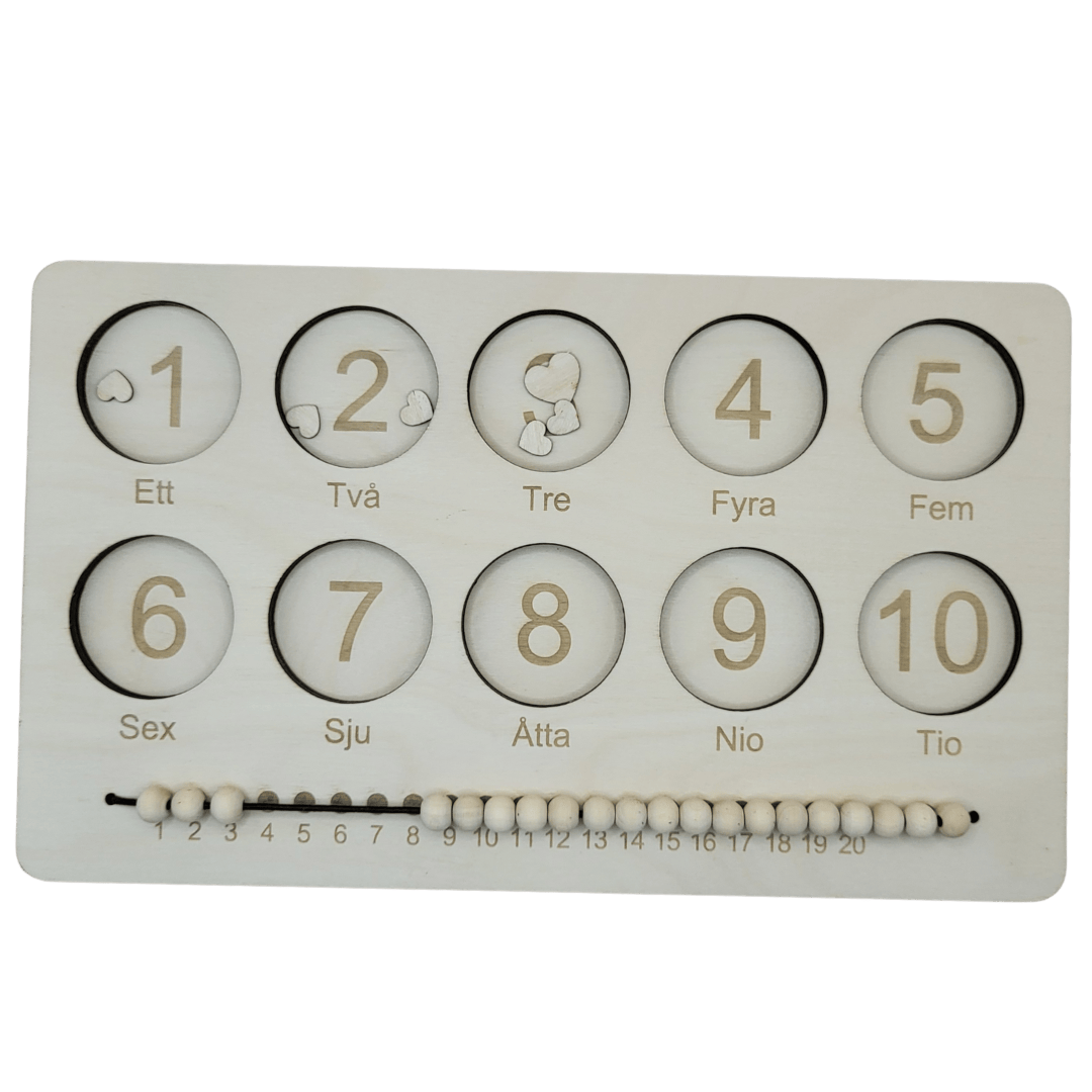 Counting frame in Swedish 1-10