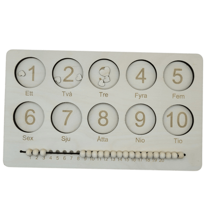 Counting frame in Swedish 1-10