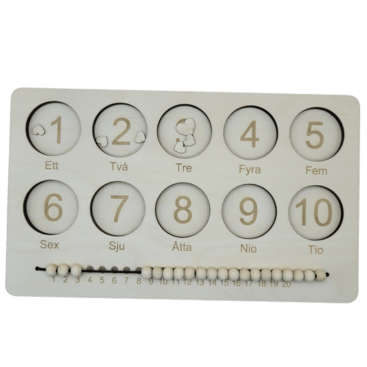 Counting frame in Swedish 1-10