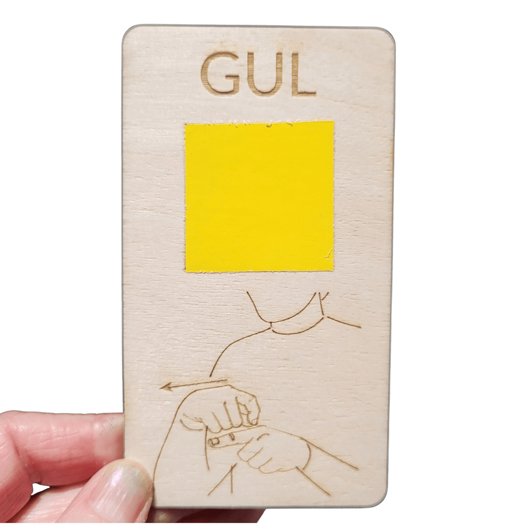 10 colours with TAKK sign language in Swedish