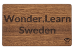 Exclusiv personaliserad NFC trä visitkort - valnöt eller mahogny - Wonder.Learn Sweden