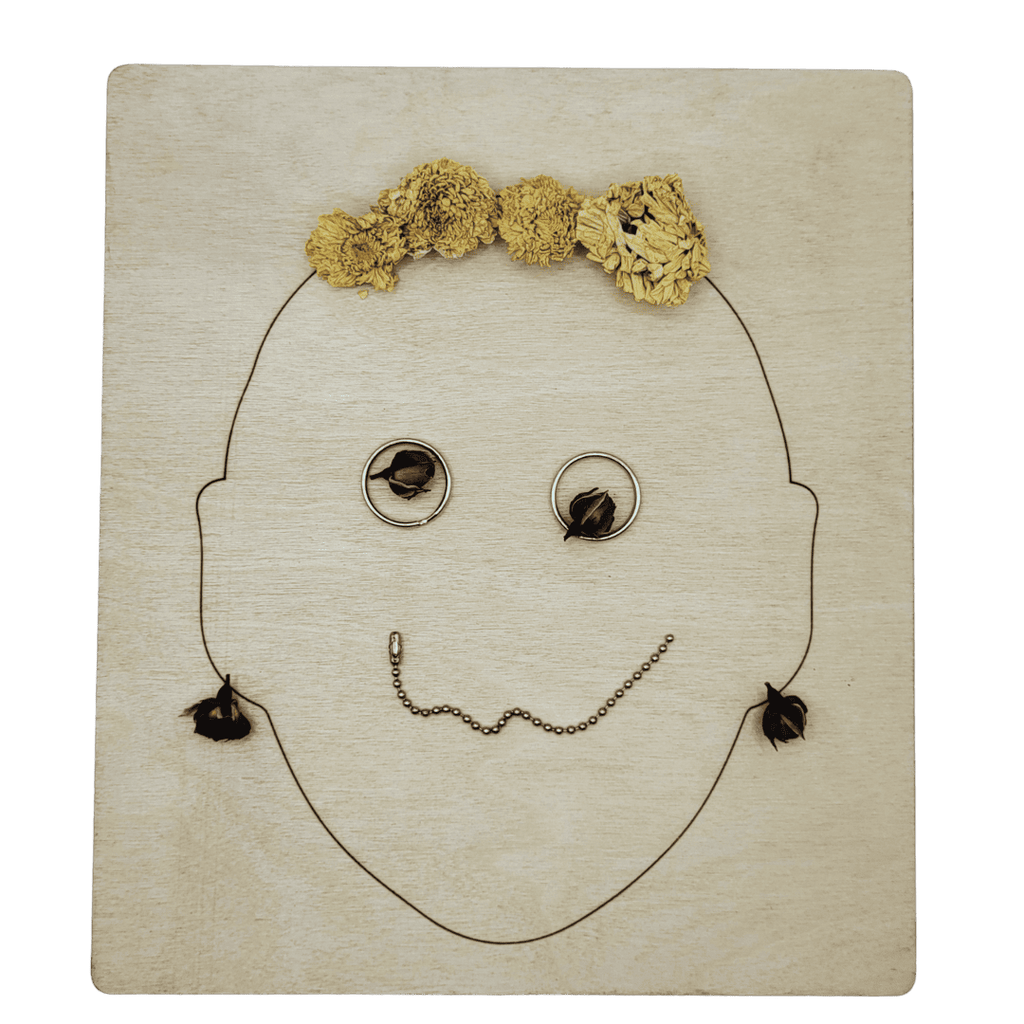 Portrait with loose parts 3mm or 5mm thick- high quality birch wood - 3mm