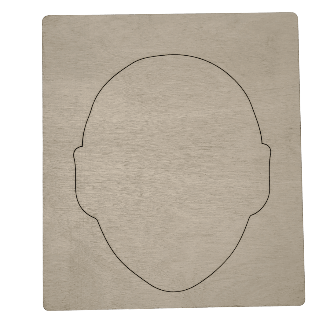 Portrait with loose parts 3mm or 5mm thick- high quality birch wood - 3mm