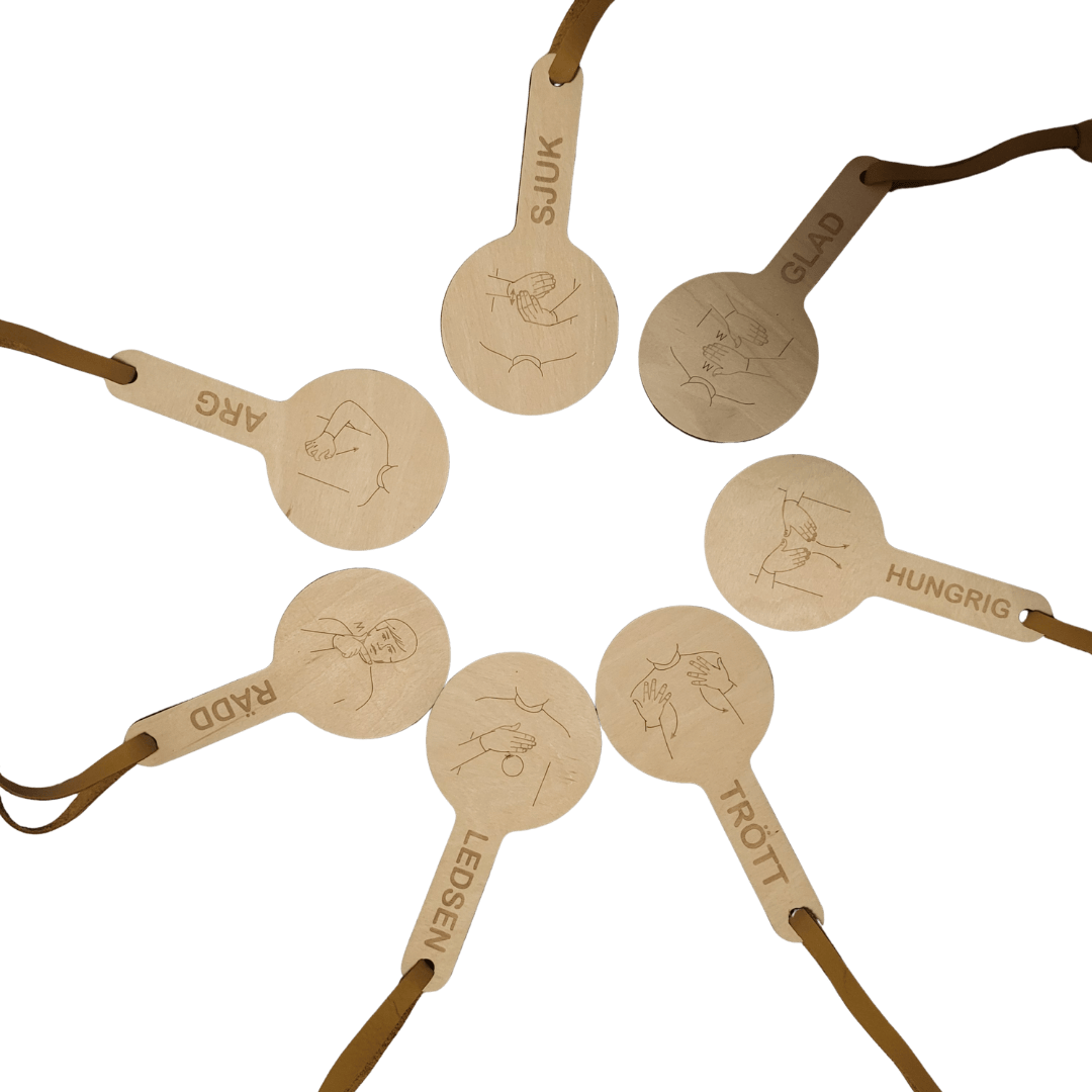 7 paddles with feelings and TAKK in Swedish