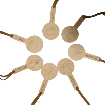 7 paddles with feelings and TAKK in Swedish