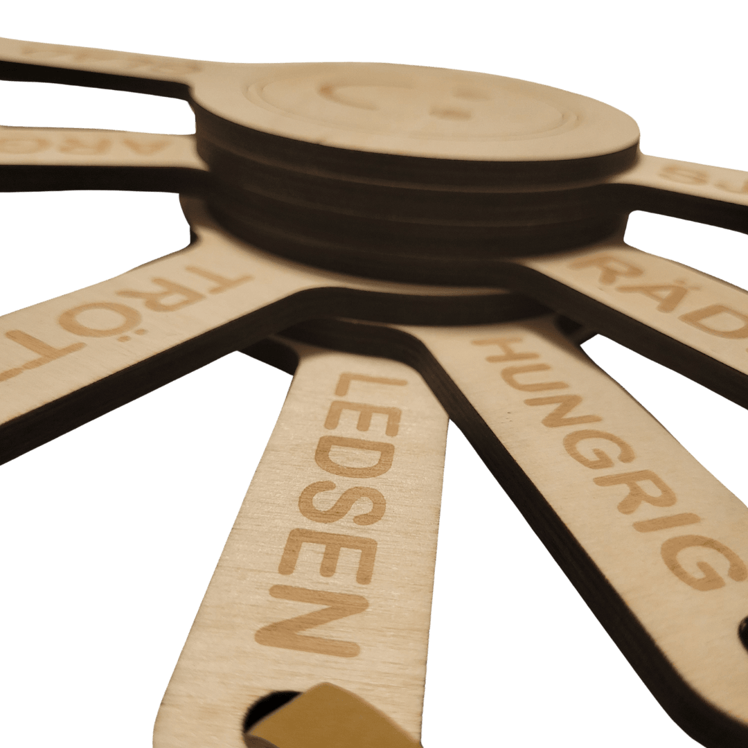 7 paddles with feelings and TAKK in Swedish