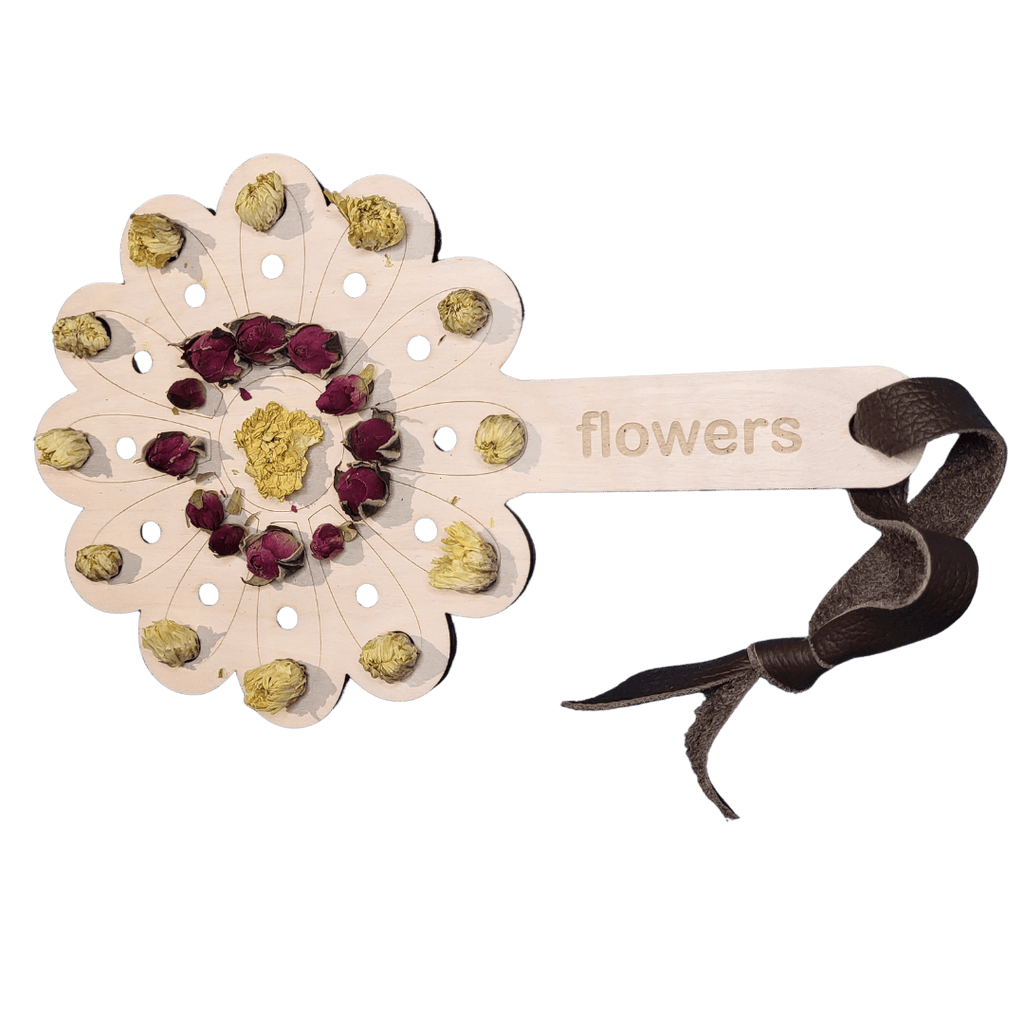 Flower paddle- collect, sort, make patterns- 21cm