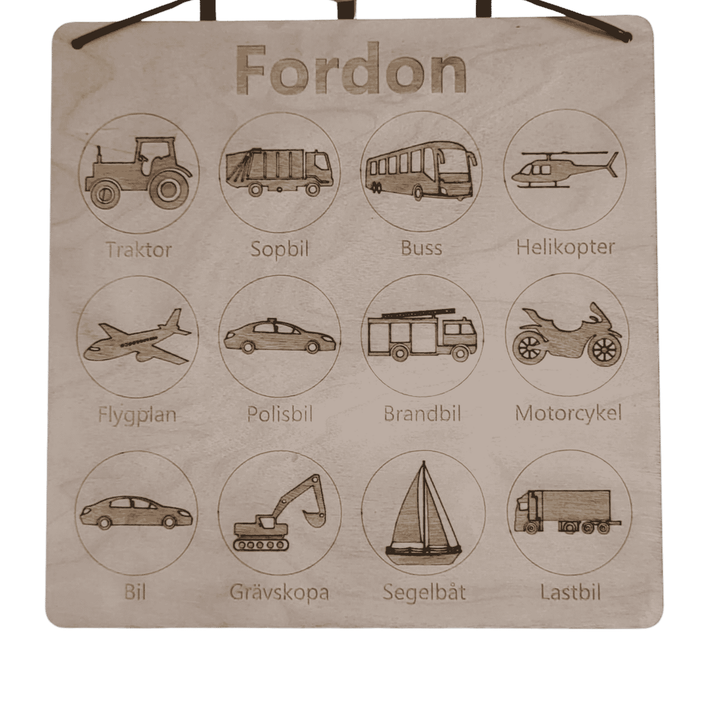 Transportposter i högkvalitativ skandinavisk björk