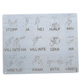 Integritetstavla på svenska med TAKK – 37 × 30 cm