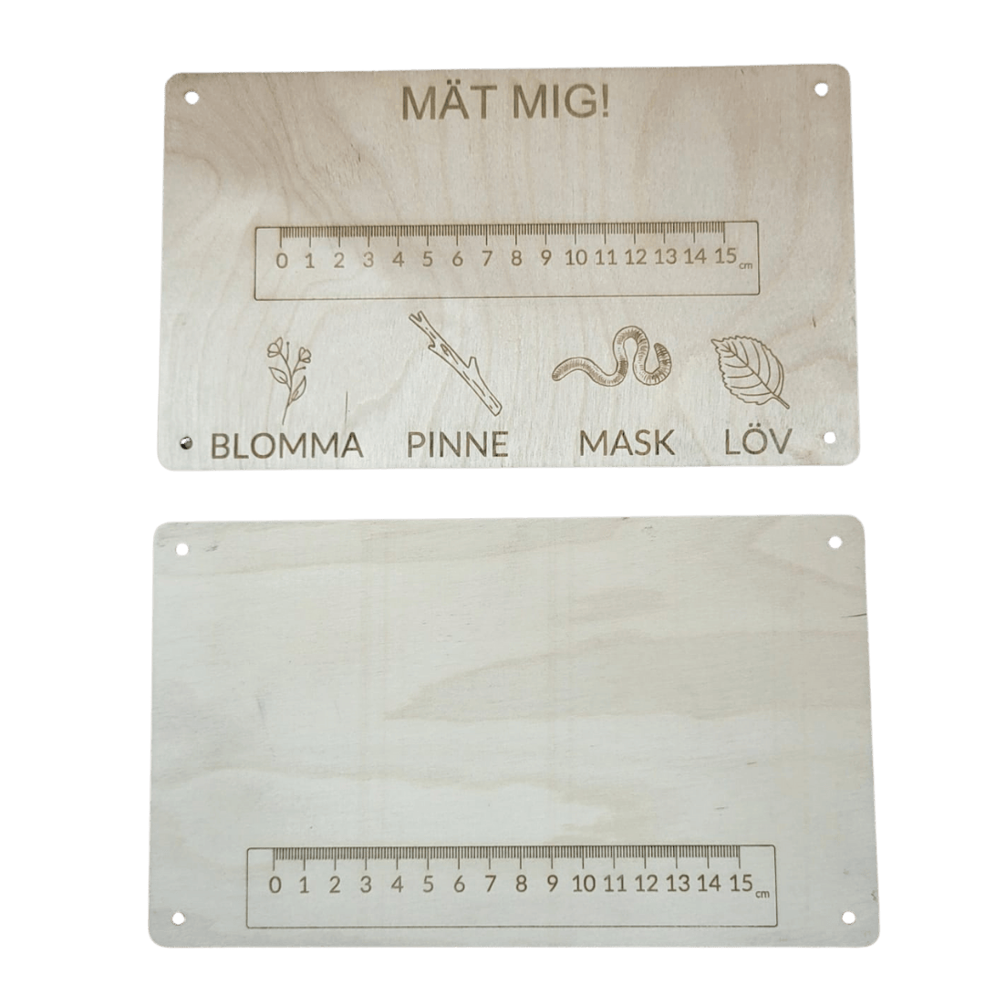 Measure the nature in Swedish or English