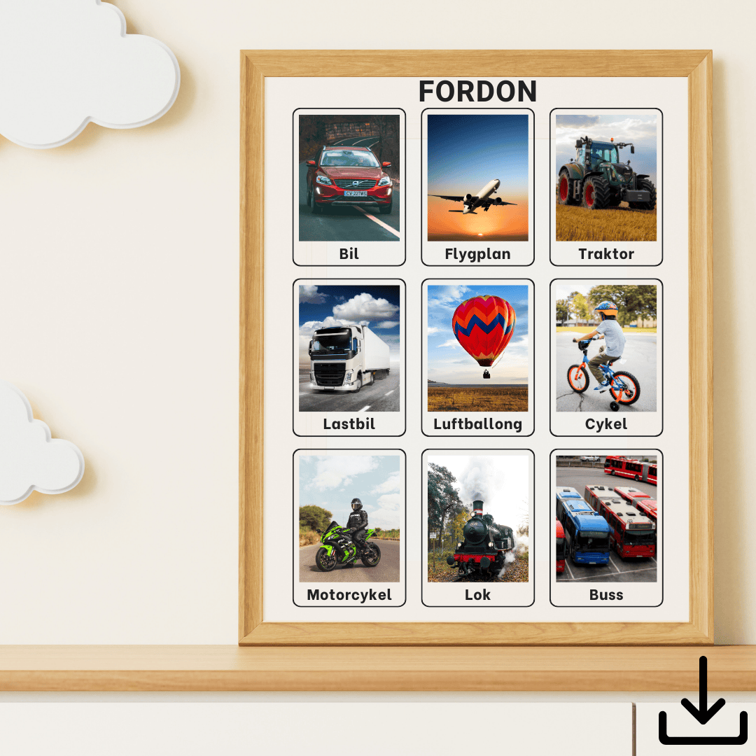 Digitalt fil – fordon på svenska