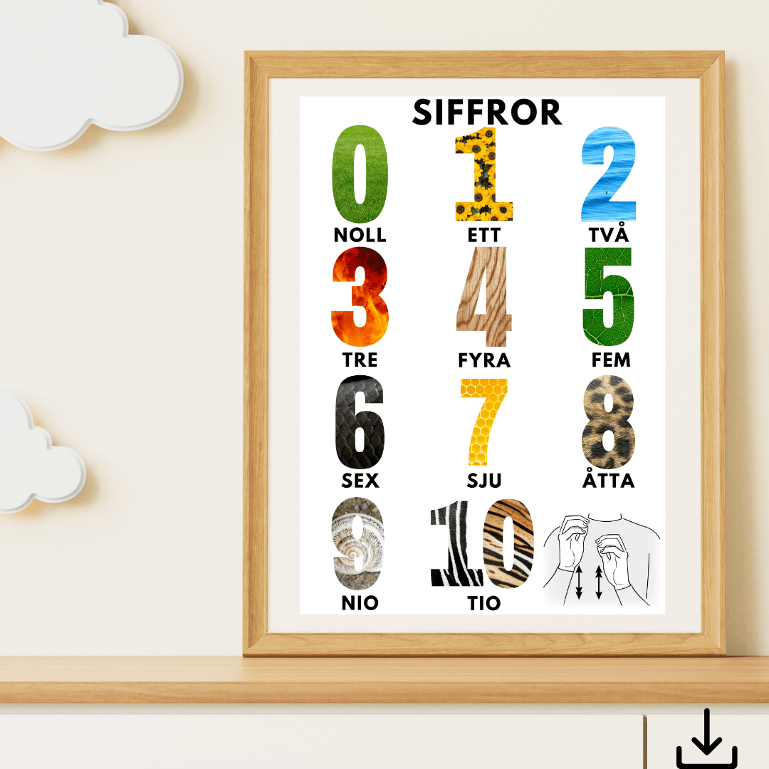 Digital fil- Siffror 1-10
