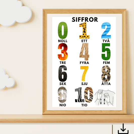 Digital fil- Siffror 1-10