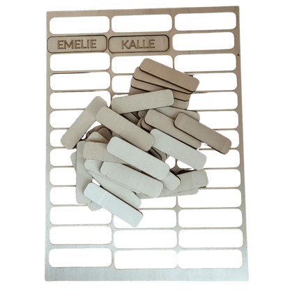 39 labels- perfect for names or to label items. 100% customisable