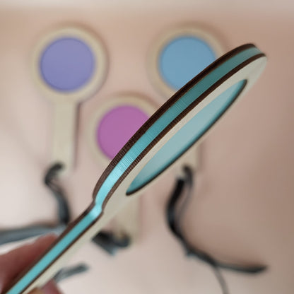 Sale- One set only of pastel paddles- set of 4 exploration paddles