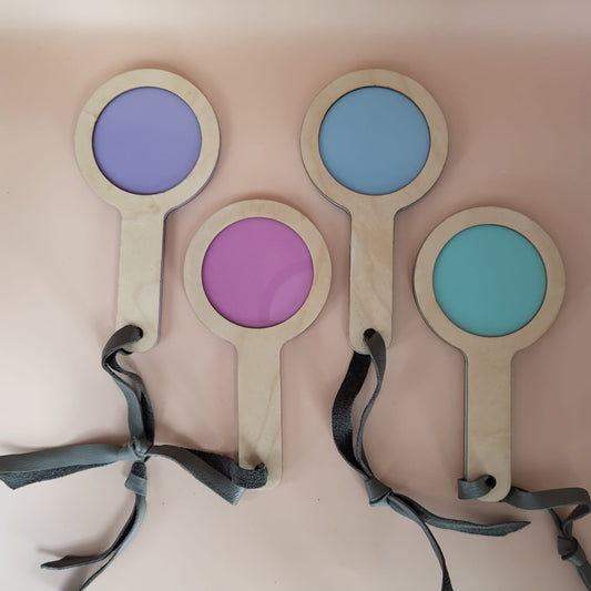 Sale- One set only of pastel paddles- set of 4 exploration paddles