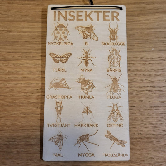 Sale- Insect poster in Swedish