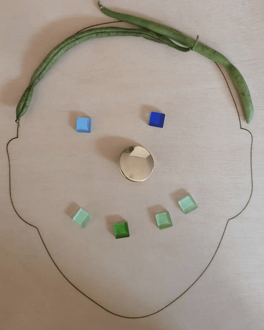 Porträtt med Loose Parts – 5 mm högkvalitativ björk - Wonder.Learn Sweden