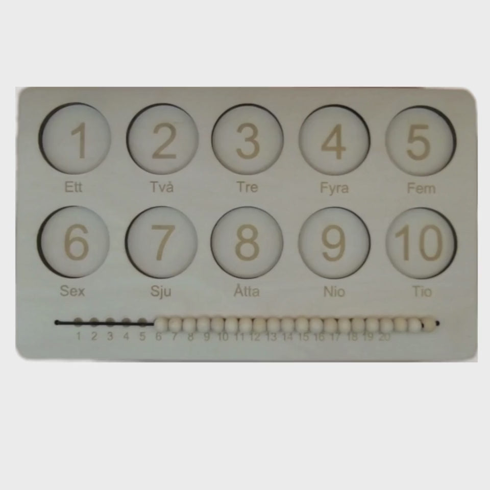 Counting frame in Swedish 1-10