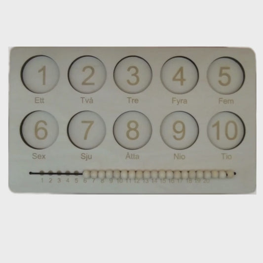 Counting frame in Swedish 1-10