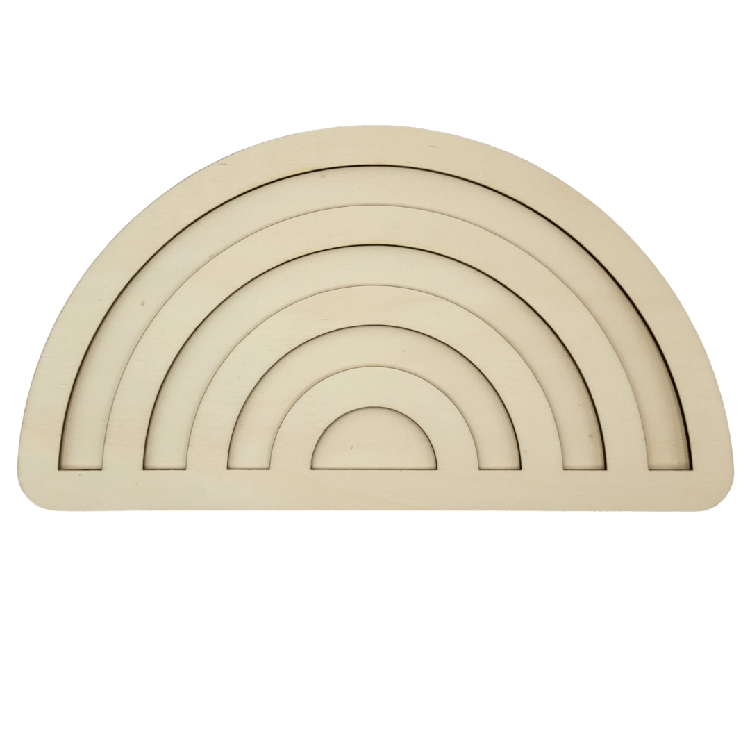 Loose parts rainbow 6mm or 8mm thick