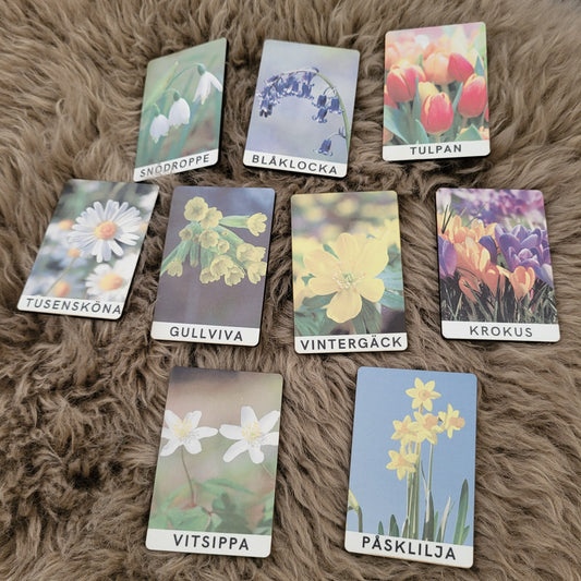 Sublimated spring flowers in Swedish