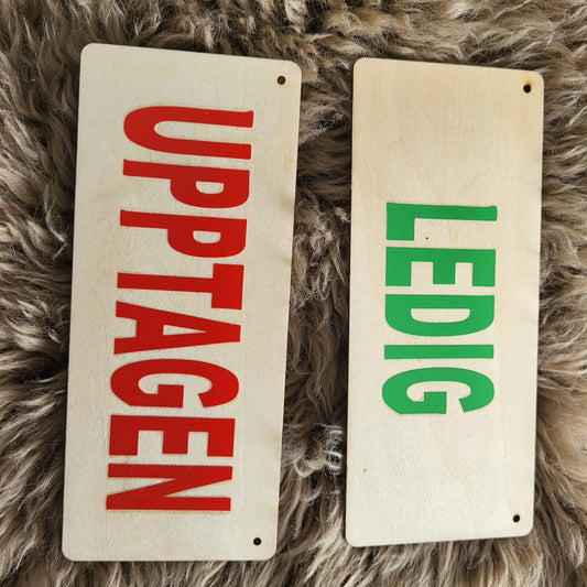 2 double-sided signs