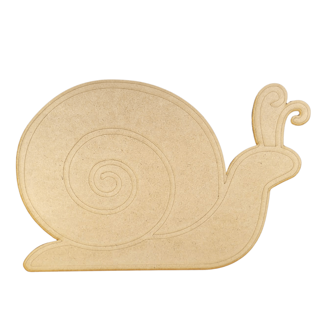 2 MDF Snails for loose parts