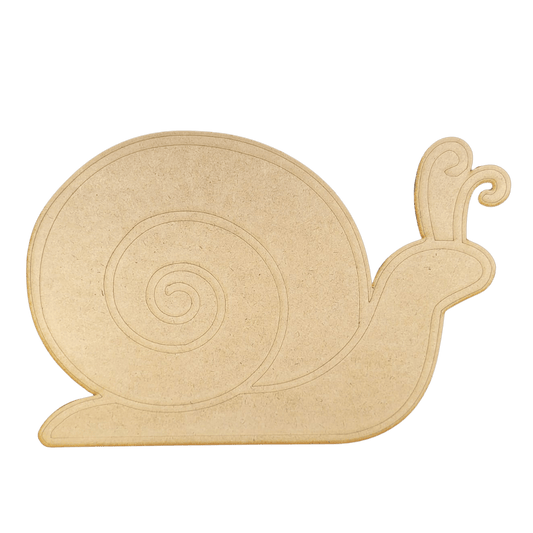 2 MDF Snails for loose parts