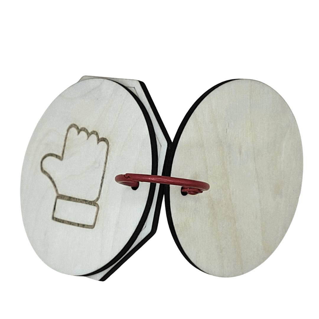 Thumbs up, thumbs down and stop signs- 7cm- integrity preschoolers